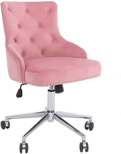 Home Office Chair with High Back Modern Velvet Design