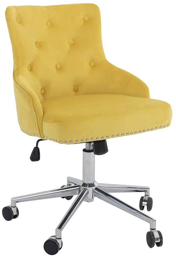 Home Office Chair with High Back Modern Velvet Design