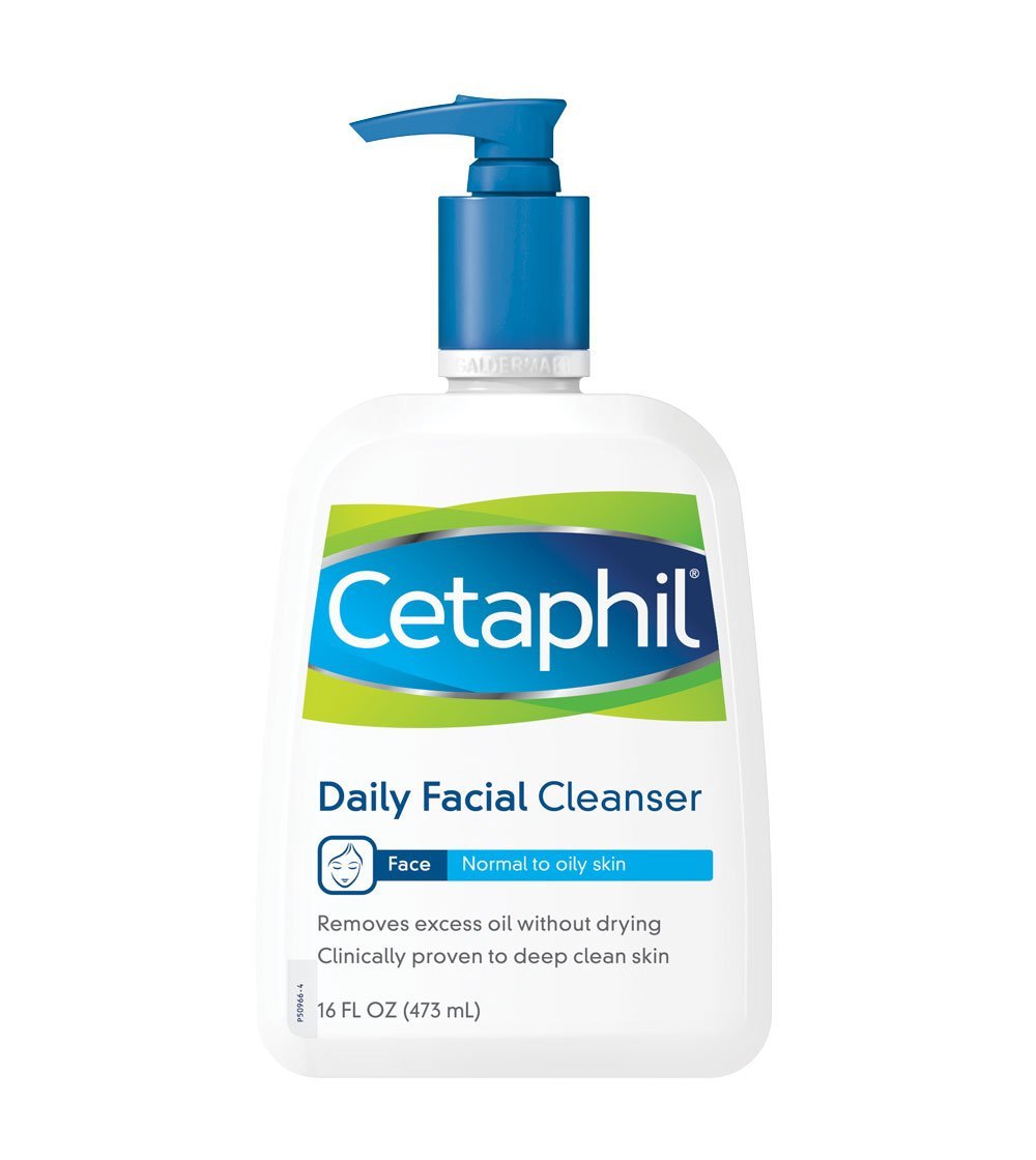 Cetaphil Facial Cleanser, Daily Face Wash for Normal to Oily Skin, 16Oz