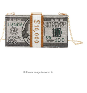 diamond clutch bag dollar evening bag Shoulder bag