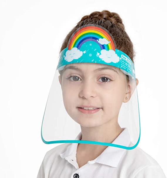 Kids Rainbow Face Shield