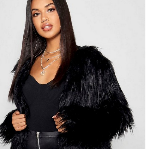 Shaggy Faux Fur Coat