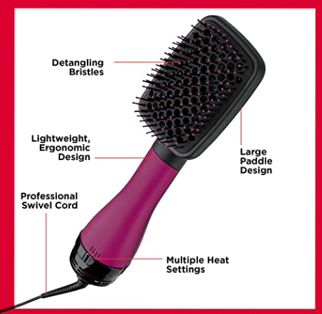 Revlon One-Step Hair Dryer & Styler, Pink