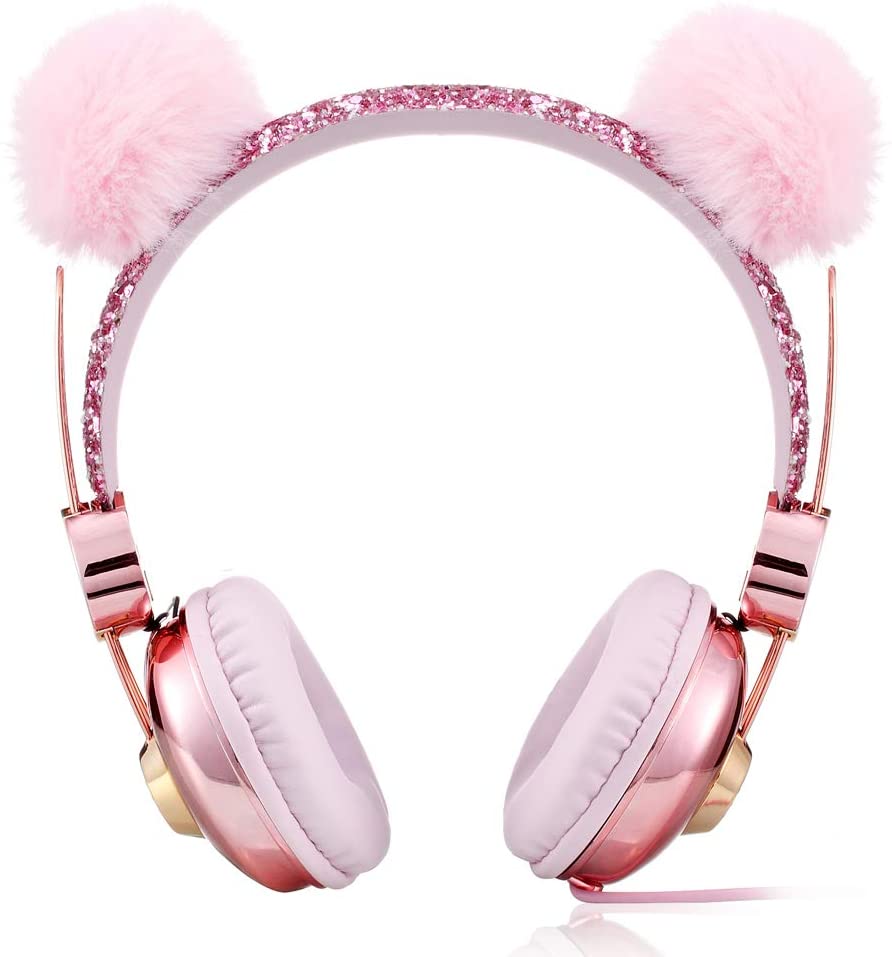 Girls Glitter Bling Unicorn Headphones (3.5mm Jack)