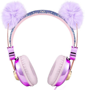 Girls Glitter Bling Unicorn Headphones (3.5mm Jack)