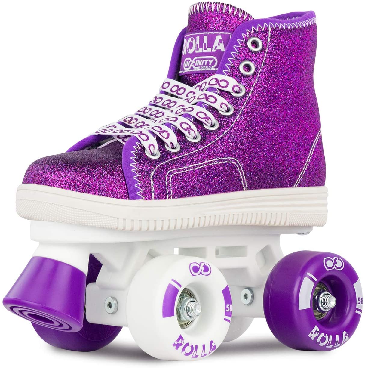 Glitter Bling Roller Skates (Purple)