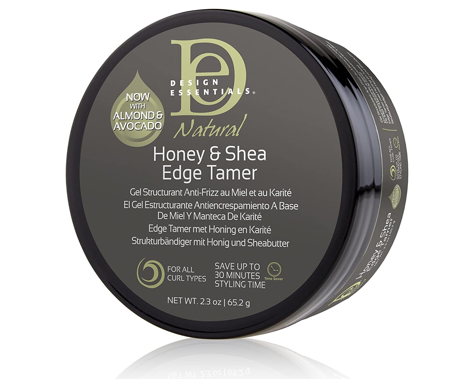 Design Essentials Natural Honey & Shea Edge Tamer Hair Gel, 2.3 Oz